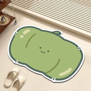 高档防滑浴垫防尘吸水数码印花Logo入口通道硅藻土浴室垫 - Product Image 6