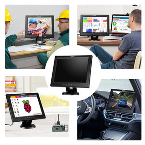 Eyoyo EM12A 12 Inch 800x600 Portable 4:3 <strong>TFT</strong> <strong>LCD</strong> Mini HD Bulit-in Speaker Screen HD MI CCTV <strong>Monitor</strong> <strong>with</strong> <strong>BNC</strong> VGA AV HD MI <strong>Input</strong> - Product Image 6