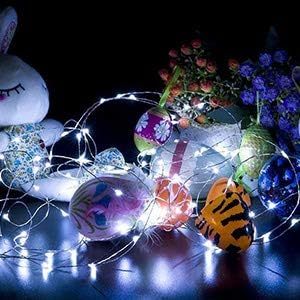 LED Copper <strong>String</strong> <strong>Lights</strong> Outdoor IP65 Waterproof 8 Modes USB Powered Fairy <strong>String</strong> <strong>Lights</strong> with <strong>Remote</strong> Control (16ft White) - Product Image 5