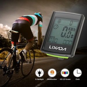 Lixada Multifunctional 2-in-1 Wireless LCD Bicycle <strong>Cycle</strong> <strong>Computer</strong> Speed Cadence Water-resistant