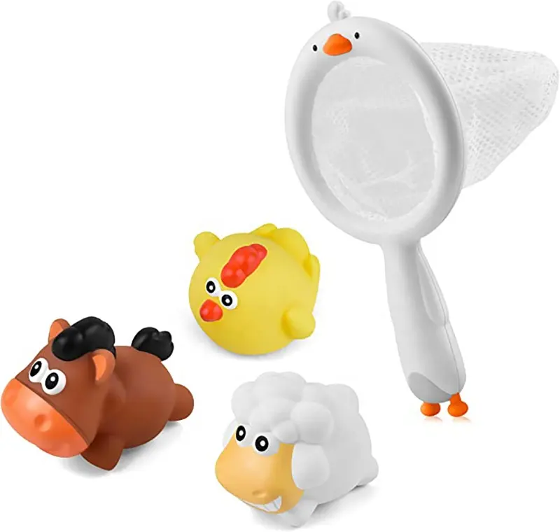Milacro jouets piscine jeux d'eau baignoire douche bain jouet silicone Animal flottant bébé jouets de bain