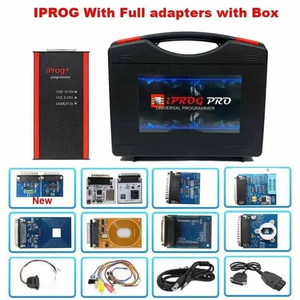 Iprog Pro con 11 adaptadores completos V87 V89 para IMMO OFF KM Radio Airbag Reset Iprog Pro Key Programmer IPROG ECU herramienta de programación
