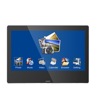 Immagini digitali 10.1 pollici mobile mp4 film visore cornice come giocatore di pubblicità video 720P 360 gradi di rotazione supporto USB/SD card - Product Image 2