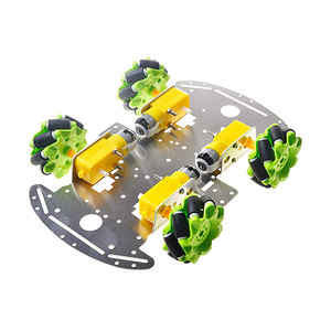 5 Farben Mecanum Rad Roboter Auto Aluminium Chassis Kit mit 4 Stück TT Motor für Raspberry Pi DIY Mecanum Rad Chassis Kits - Product Image 6