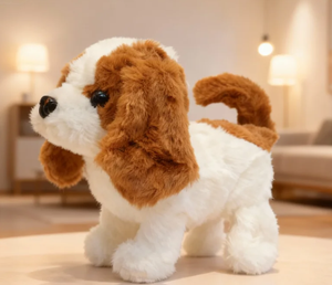 Büyük Saint Bernard peluş elektrikli köpek yavrusu, gerçekçi oyuncak, yürüyebilir ve havlayabilir, çocuğun evcil hayvan oyuncak - Product Image 4