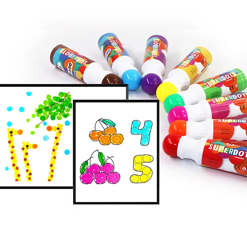 Ungiftige Tinten auf Wasserfarbe basis 8PK Art Set Marker, wasch bare Punkt marker für Kinder, die Kritzeleien zeichnen