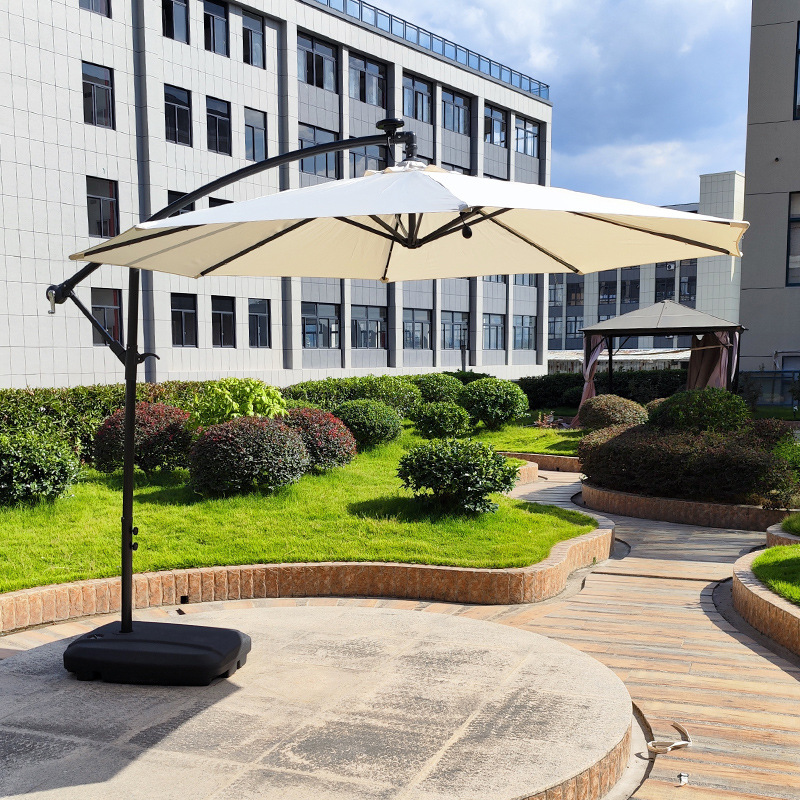 Parasol banane simple en fer de 3 m sans base