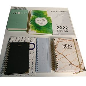 Ultimate Spiral Bound Wire O <strong>Binding</strong> pu leather linen fabric <strong>Notebook</strong> Notepad Planner Diary Journal Custom Printing Services - Product Image 1