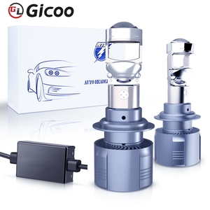GICOO otomatik ışık projektör lens IP67 su geçirmez süper beyaz H4 H7 H11 9005 araba led far ampulü evrensel araba için - Product Image 2