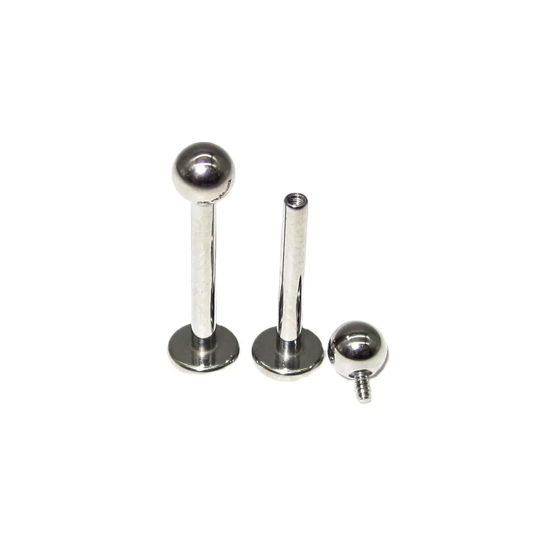 G23 Titanium Piercing Internally Thread Body Jewelry Lip Rings Labret High Grade Stud Implant Grade Titanium