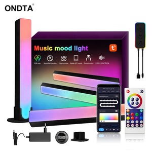 RGB ses kontrolü ritim lamba akıllı LED müzikli ışık çubuğu uzaktan kumanda Pickup Lamp oyun PC için TV araba - Product Image 1