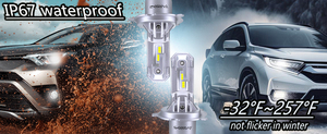 SAGESUNNY yüksek kalite H4 <span class=keywords><strong>LED</strong></span> far 15W 1700LM oto ampul Benz BMW Hyundai Honda Nissan için fit