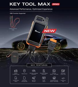 MINI OBD aracı fonksiyonu ile Xhorse VVDI anahtar aracı Max Pro destekler FD okuma gerilim ve kaçak akım TPMS anahtar programcı