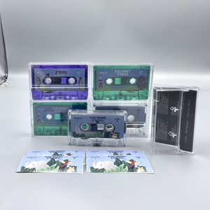 促销定制音频印刷透明盒包装盒式磁带盖 - Product Image 3
