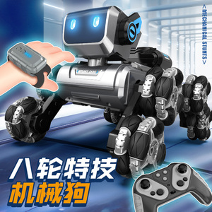 Интеллектуальный Радиоуправляемый автомобиль робот мультяшная собака игрушка программируемый с распознаванием жестов Обучающий робот с дистанционным управлением игрушка - Product Image 3