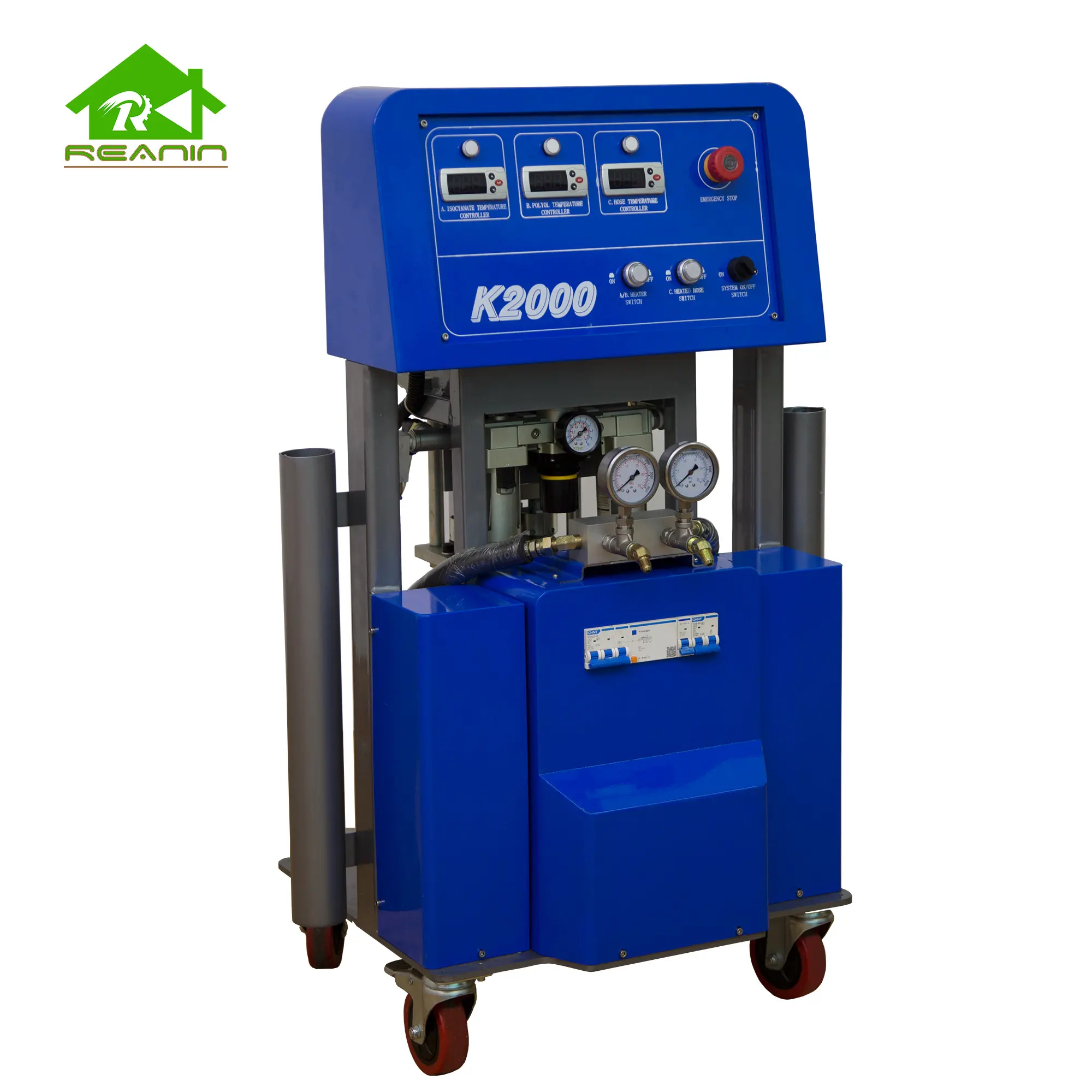 Reanin-스프레이 건 및 가열 호스로 단열용 K2000 핫 세일 고압 폴리우레탄 폼 스프레이 기계