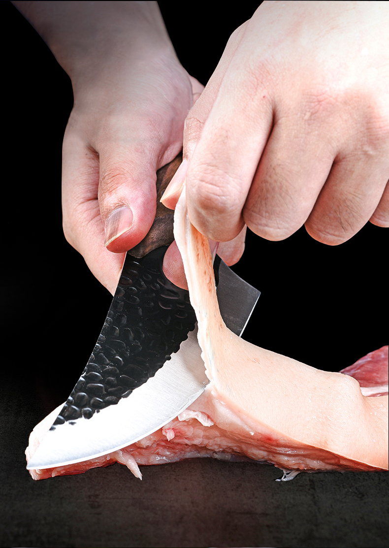 FINDKING Butcher Boning Chef Knife Hand Forged Cleaver Kitchen Knives with Sheath High Carbon Steel Outdoor Cooking Knife