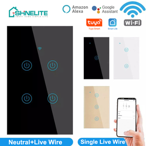2024 <strong>AU</strong> US Smart Switch 1/2/3/4 Gang Tuya Zigbee <strong>Remote</strong> Control Glass Touch Wireless Wi-Fi Wall Smart Switch Socket - Product Image 5