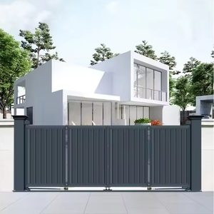 Nhà vườn tự động gấp đường lái xe cổng nhôm lá trượt cổng - Product Image 6