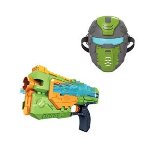 Oyuncak çekim yumuşak dart hava blaster EVA köpük yumuşak mermi çekim guns oyuncak seti serin yüz shiel ile çocuk çocuklar için