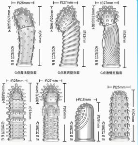 Vingercondoom G-Spot <span class=keywords><strong>Vagina</strong></span> Clit Anus Anal Stimuleren Masturbatie Vinger Mouw Vinger Type Sanitaire Dekking Seksspeeltjes Voor Koppels - Product Image 4