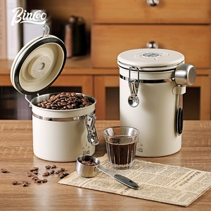 Bincoo ถังเก็บเมล็ดกาแฟแบบปิดผนึก, ถังเก็บผงกาแฟไอเสียทางเดียว1.2L/1.5L/1.8L - Product Image 2