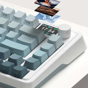 FL ESPORTS CMK75 Teclado mecánico de 82 teclas Intercambio en caliente RGB 2,4G Teclado inalámbrico con cable Bluetooth para computadora - Product Image 1