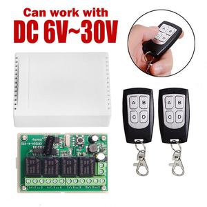 433MHz Drahtloser Fernbedienung schalter Motors teuerung 4-Gang-Relaismodul Sender DIY 6V 12V 24V 30V Elektronische Komponenten - Product Image 3