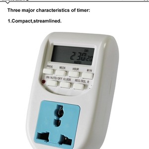 220-240V AC 50Hz 10A UK Stecker Programmier barer Timer-Schalter 24h 7 Tage Woche Digitales LCD-Display CE Elektronische Buchse - Product Image 5