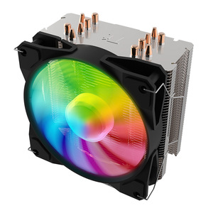 Ventilador de refrigeración de radiador de CPU de 6 tubos de cobre ultrasilencioso, chasis de volumen de ordenadores multiplataforma compatibles con LED - Product Image 4