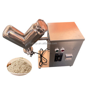 VH-2 laboratuvar paslanmaz çelik kuru toz un baharat baharat Protein tozu karıştırma makinesi Lab Mini küçük V Blender mikser - Product Image 3