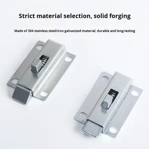 Serrure à loquet NIWO MX03, loquet industriel en alliage de zinc argenté, serrure de porte de cabinet industrielle, serrure à pression de carte DK634, grade 1, 75 mm - Product Image 4