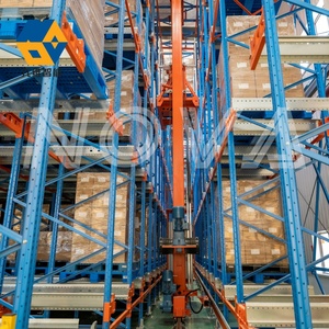 ASRS Warehouse Radio Shuttle Stacker Crane Pallet Shuttle Rack System Sistema de estantería de almacenamiento y recuperación automatizado de servicio pesado - Product Image 1