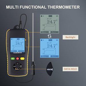 Tzone PTD601 Registrador de datos digitales de temperatura Termómetro de termopar industrial Registrador de datos de temperatura y humedad - Product Image 4