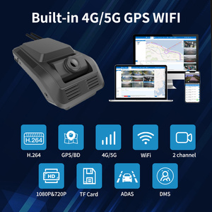 2CH H.264视频压缩音频输入4G GPS ADAS DMS双镜头行车记录仪全高清1080P 720P记录器 - Product Image 4