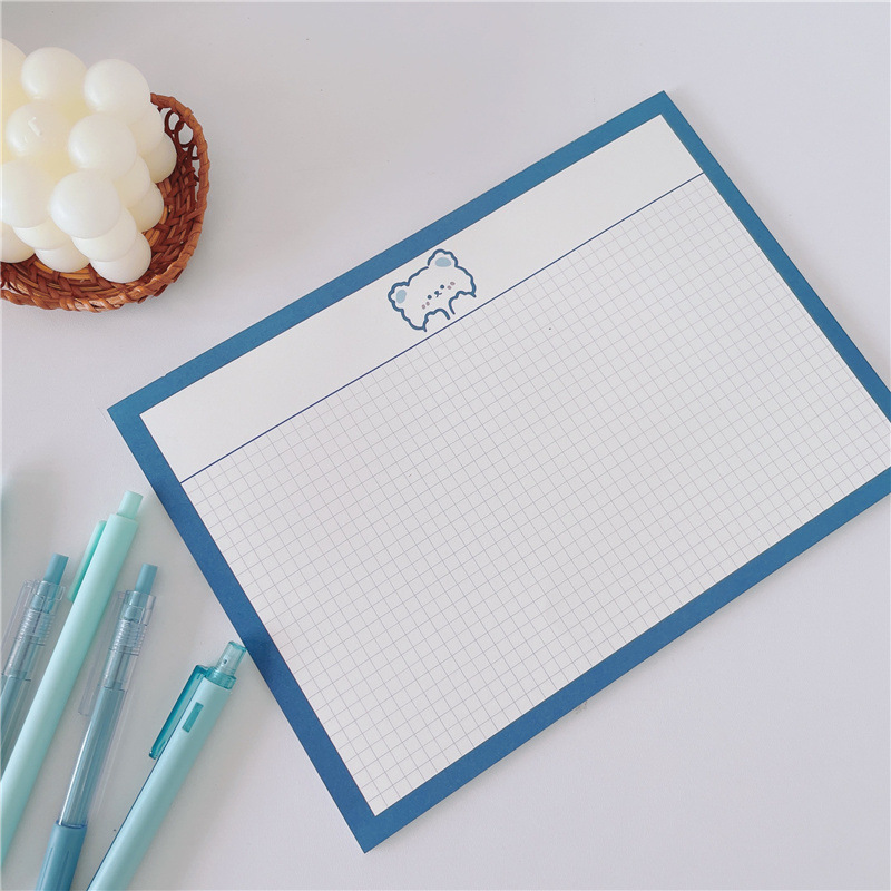B5 version horizontale ours timide-30 feuilles