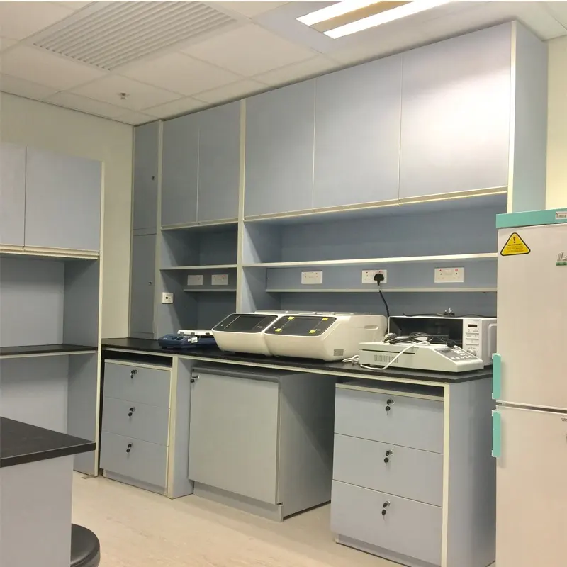 Moderno muebles de laboratorio Dental, laboratorio armario HPL Material