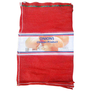 Mesh Bag for Packaging Fruits &amp; <strong>Vegetables</strong> 60*90cm <strong>PP</strong> Material Red Tubular With a Drawstring Packing <strong>Nets</strong> - Product Image 5