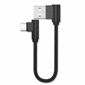 Dropshipping สายเคเบิลชาร์จเร็ว2.4a,สาย Usb To Type C สั้น20ซม. Usb 90องศา Usb C สายข้อมูล Micro Usb สำหรับสมาร์ทโฟนทุกรุ่น