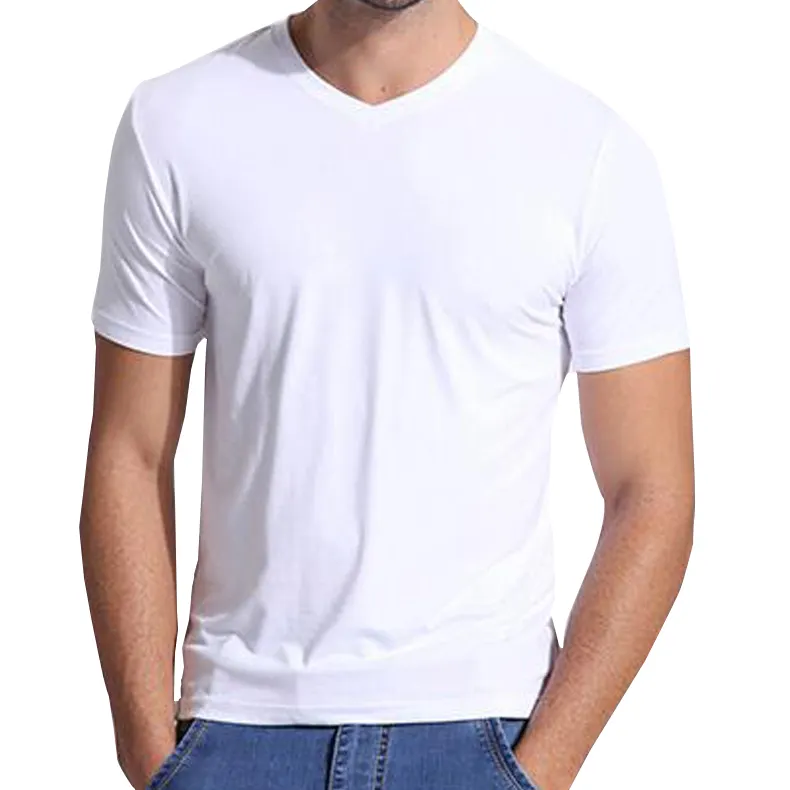 Respirável Novo Design Personalizado 70% Fibra De Bambu 30% algodão Durável T-shirt dos homens de Mangas Curtas Verão T-shirt para Homens