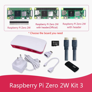 Raspberry Pi Zero 2 W Pi 0 2 W Kit scheda custodia alimentatore Mini H-D-M-I cavo Usb Heak lavelli - Product Image 5