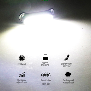 Lampada frontale multifunzione COB da esterno con testa alta Lumen per ricarica USB Mini forte fari da lavoro di riparazione - Product Image 4