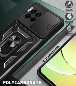 GSCASE Factory Camera Protect TPU PC <strong>2</strong> in 1 Hybrid Cell Phone Cases Kickstand Ring Case for MOTO Razr 50 Ultra - Product Image 4