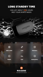 Magene Cadence датчик скорости S3 + спидометр Мун + BLE компьютер совместим с Garmin IGPSPORT Bryton велосипедный компьютер беспроводной - Product Image 3