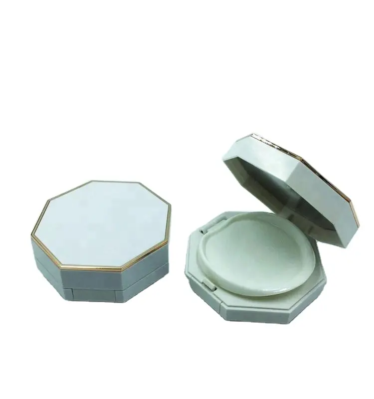 ODM/OEM Wholesale New Simplicity white octagon air cushion case CC foundation case for makeup cosmetic packing
