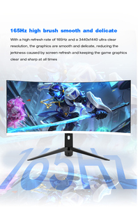 Selección de tamaño múltiple Monitor curvo de 34 pulgadas 165HZ 180HZ Pantalla de computadora Monitor de PC Monitores de Juegos 4K - Product Image 5