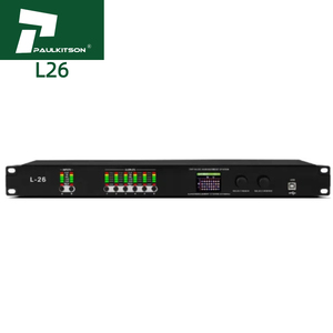 Procesador de audio profesional Paulkitson L26 2 entradas 6 salidas Procesador de audio digital DSP con características de karaoke Material metálico - Product Image 1