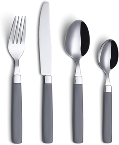 Cutlery Sets Plastic <strong>pp</strong> <strong>Handle</strong> 24pcs <strong>Flatware</strong> Sets Tableware Dinnerware of Spoons Plastic <strong>Handle</strong> <strong>Flatware</strong> for Family Hotel - Product Image 1