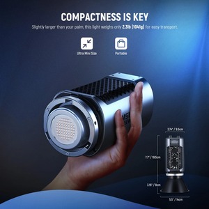 Per NEEWER 150W Mini RGB COB Video Light MS150C RGBWW LED 2.4G/APP di controllo illuminazione di uscita continua per i fotografi di Studio - Product Image 3
