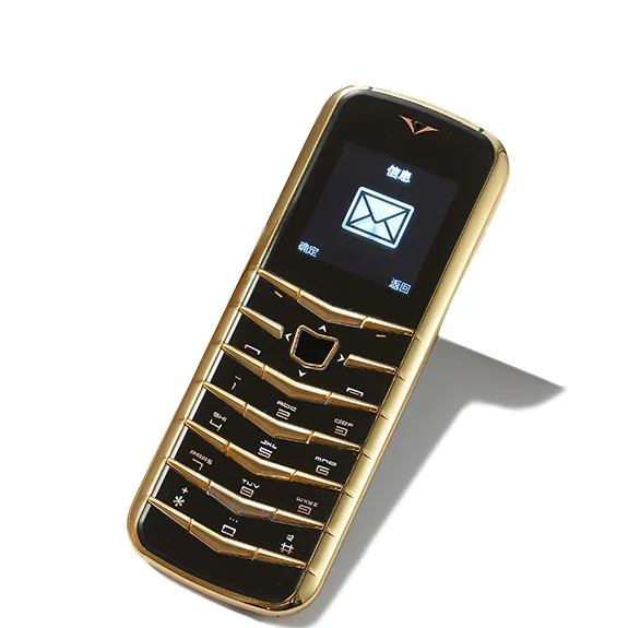 Luxus Metallkörper Handy V03 kleine Mini-Karte Dual-Sim-Schlüssel GSM Senior Bar dünnes Handy